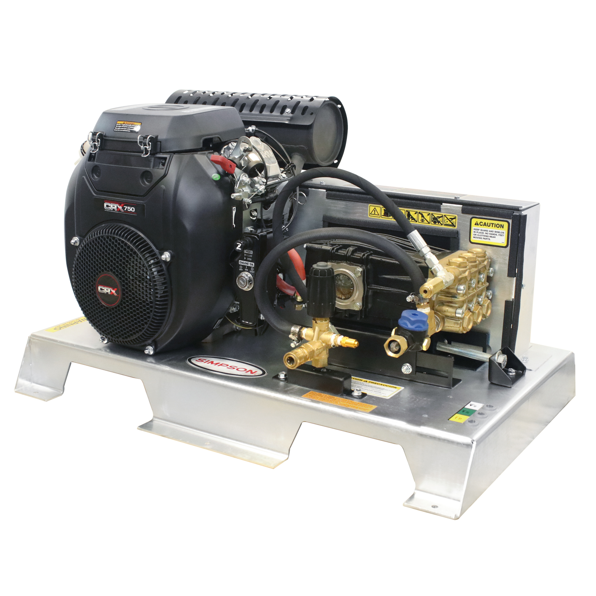 Simpson Gas Truck Mount Pressure Washer System — 2800 PSI, 10.0 GPM, 750cc CRX750 Engine, Heavy-Duty Aluminum Frame, Model# 65253